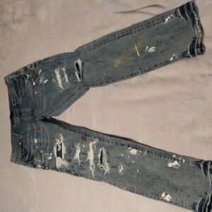 Purple Brand Poo1 Mens Slim Blue Jeans Sz 36